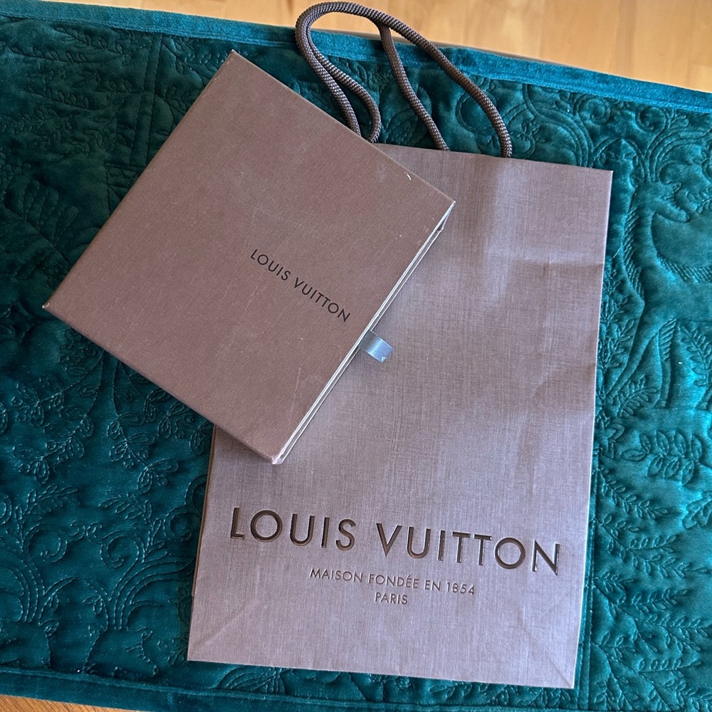 Authentic Louis Vuitton paper box and bag